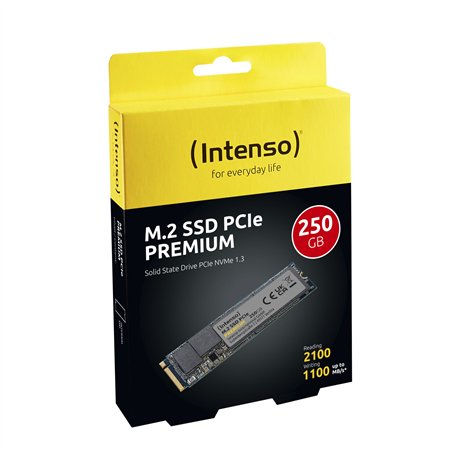 Intenso M.2 SSD Premium    250GB PCIe NVMe