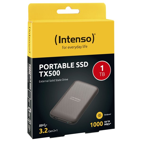Intenso SSD esterno TX500    1TB USB 3.2 Gen 2x1 marrone