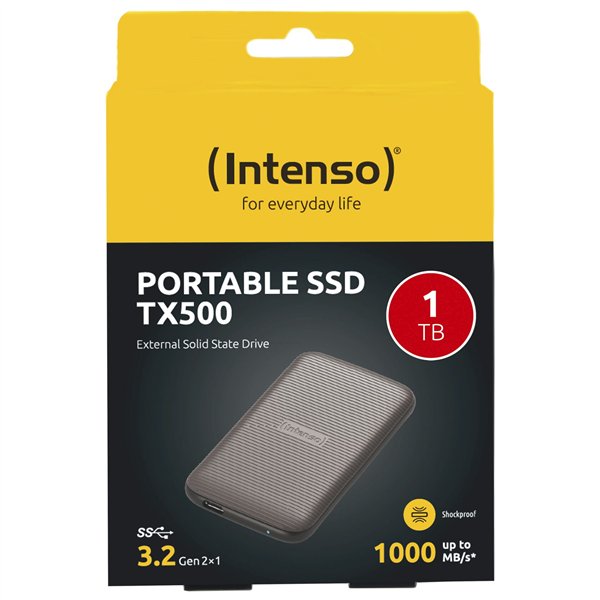 Intenso SSD esterno TX500    1TB USB 3.2 Gen 2x1 marrone