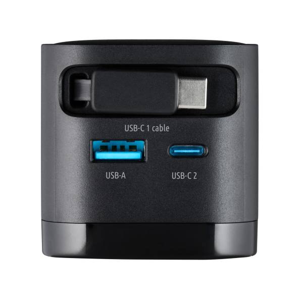Intenso Power Adapt. W65ACIC 65W 2xUSB-C/USB-A ausziehb.Kab. schw