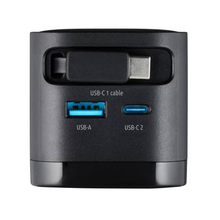 Intenso Power Adapt. W65ACIC 65W 2xUSB-C/USB-A ausziehb.Kab. schw