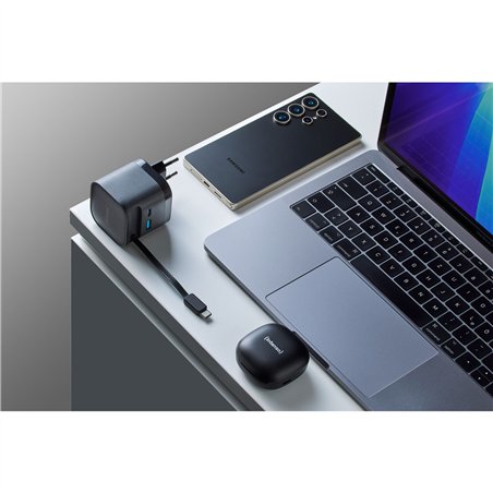 Intenso Power Adapt. W65ACIC 65W 2xUSB-C/USB-A ausziehb.Kab. schw