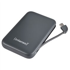 Intenso Powerb. S10000  10000mAh integr.USB-C Kabel, grau 7333034