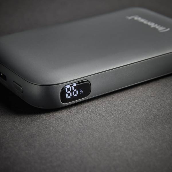 Intenso Powerb. S10000  10000mAh integr.USB-C Kabel, grau 7333034