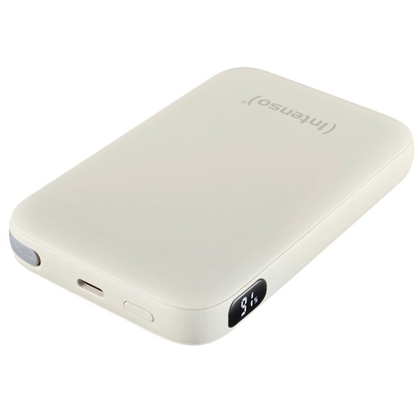 Intenso Powerb. S10000  10000mAh integr.USB-C Kabel,beige 7333031
