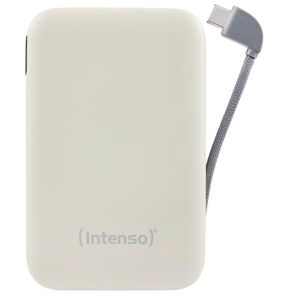 Intenso Powerb. S10000  10000mAh integr.USB-C Kabel,beige 7333031