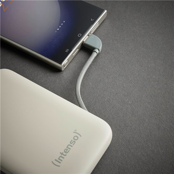 Intenso Powerb. S10000  10000mAh integr.USB-C Kabel,beige 7333031