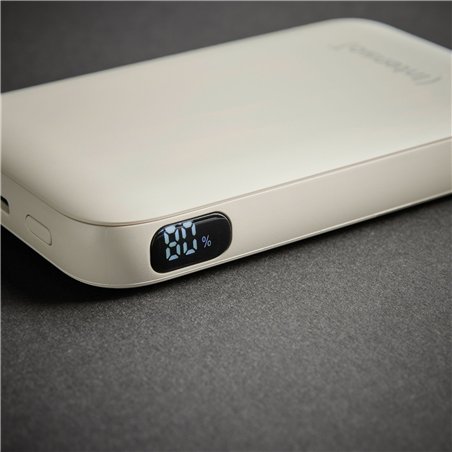 Intenso Powerb. S10000  10000mAh integr.USB-C Kabel,beige 7333031