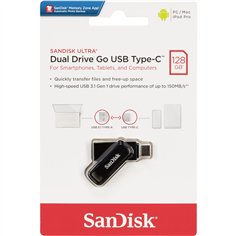 SanDisk Ultra Dual DriveGo 128GB USB tipo C Flash SDDDC3-128G-G46