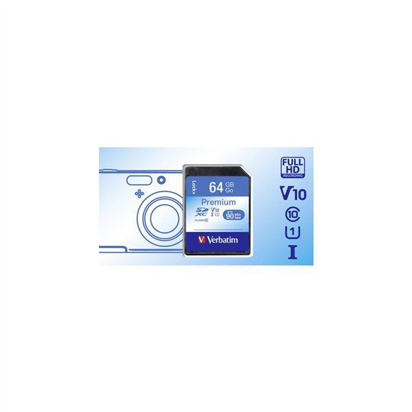 Verbatim SDXC scheda 64GB Class 10