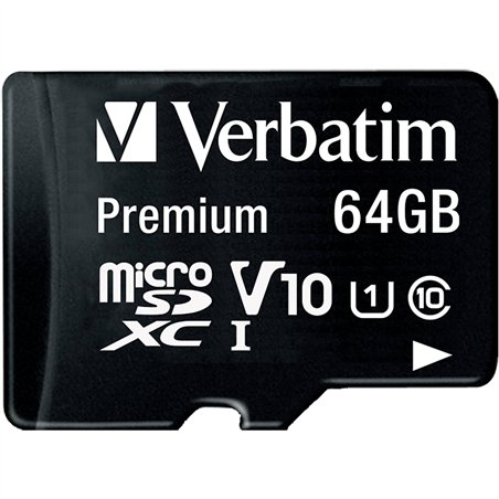 Verbatim microSDXC          64GB Class 10 UHS-I incl adatt. 44084