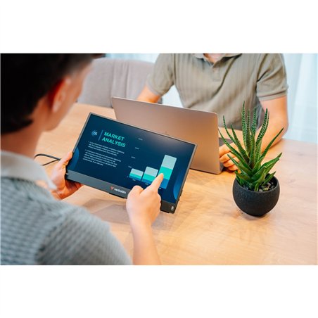 Verbatim Portable Full HD Touch Monitor Light Power Bank 5000mAh