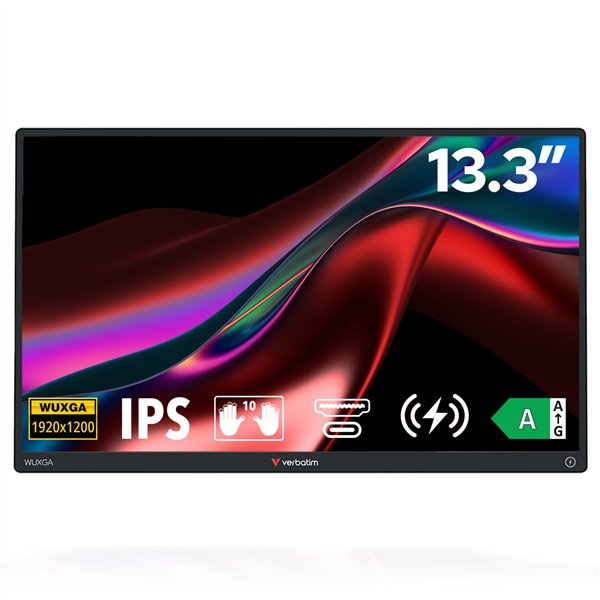Verbatim Portable WUXGA Touch Monitor ALU Power Bank 5000mAh
