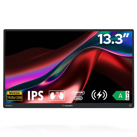 Verbatim Portable WUXGA Touch Monitor ALU Power Bank 5000mAh