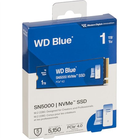 Western Digital Blue SSD 1TB M.2 2280 SN5000      WDS100T4B0E
