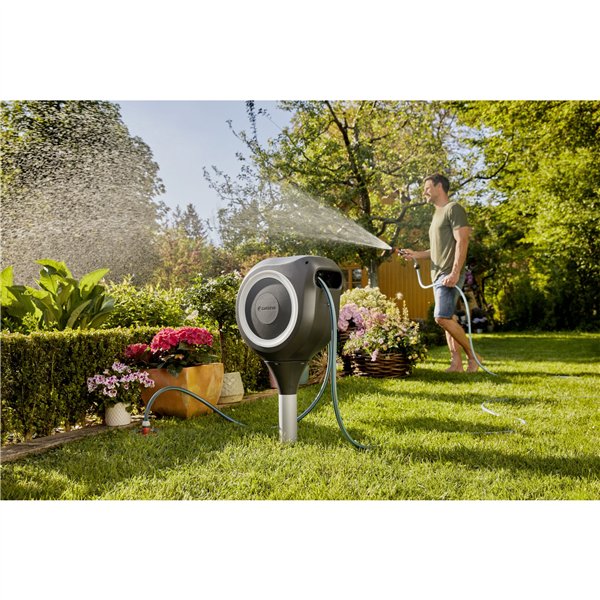 Gardena avvolgitubo da giardino RollUp S (bianco) 15 m