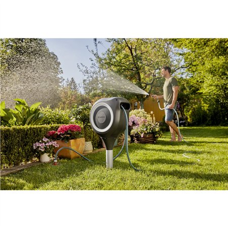 Gardena avvolgitubo da giardino RollUp S (bianco) 15 m