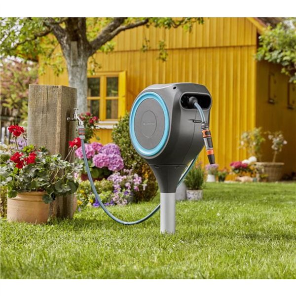 Gardena avvolgitubo da giardino RollUp M (turchese) 20 m