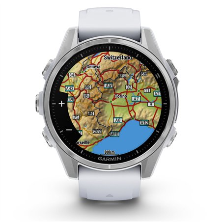 Garmin fenix 8 (43mm) bianco pietra/argento