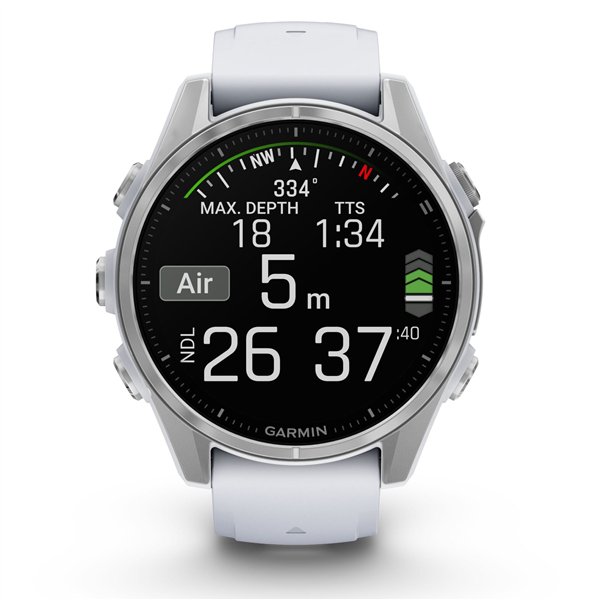 Garmin fenix 8 (43mm) bianco pietra/argento