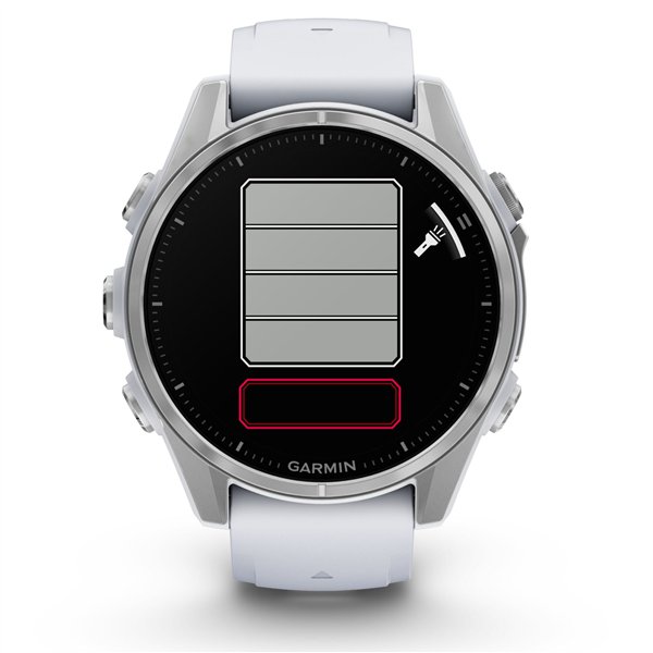 Garmin fenix 8 (43mm) bianco pietra/argento
