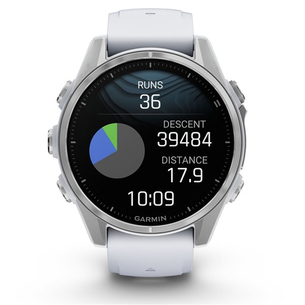 Garmin fenix 8 (43mm) bianco pietra/argento
