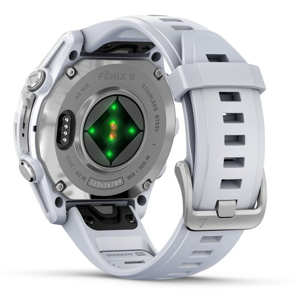 Garmin fenix 8 (43mm) bianco pietra/argento