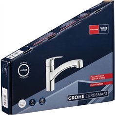 Grohe Eurosmart miscelatore monoc.lavello estraibile, 1/2