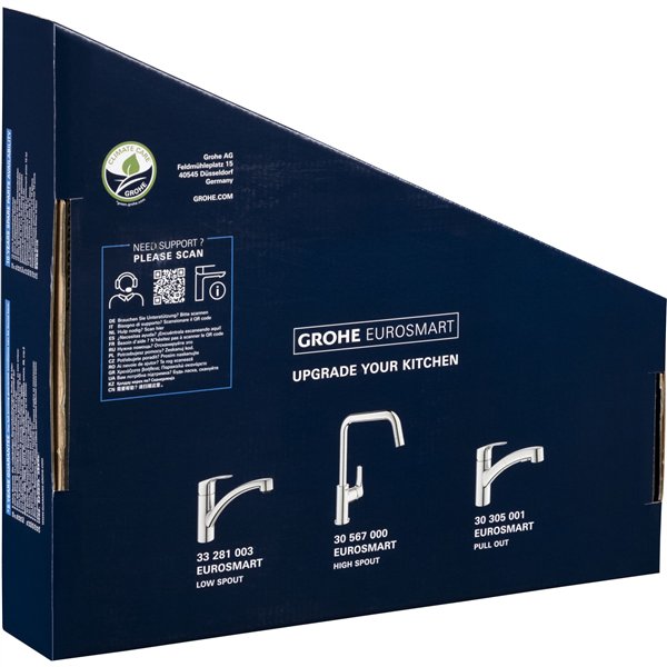 Grohe Eurosmart miscelatore monoc.lavello estraibile, 1/2