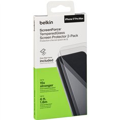 2x1 Belkin ScreenForce Temp.Gl. Displays. iPhone 17 Max OVA227hq
