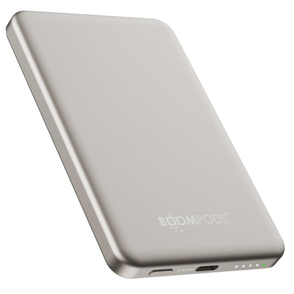 Boompods PowerSnap 5000mAh Titanium Magnetic Powerbank