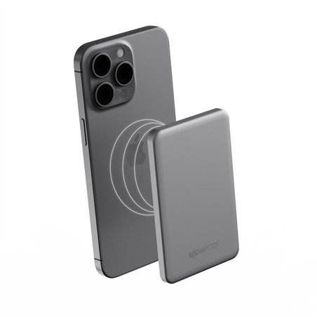 Boompods PowerSnap 5000mAh Graffite Magnetic Powerbank