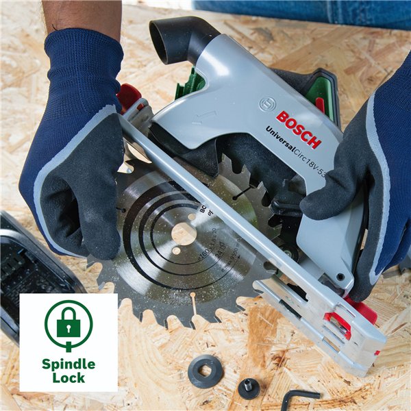 Bosch UniversalCirc 18V-53 Akku-Handkreissäge