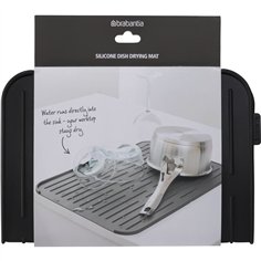 Brabantia tappetino scolapiatti silicone grigio scuro