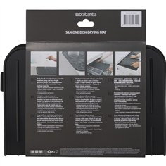 Brabantia tappetino scolapiatti silicone grigio scuro 2