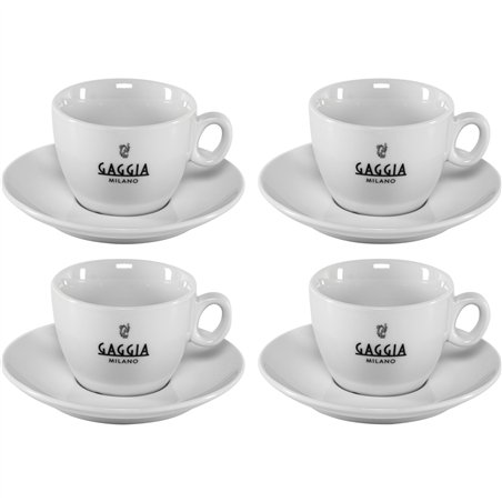 Gaggia Milano tazze da cappucc. set 4 pezzi