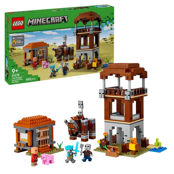 LEGO Minecraft 21278 The Pillager Outpost and Ravager