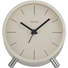 Hama orolog.rad. Flores analog. senza ticchet.grig./beige 222229