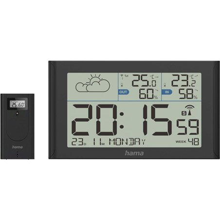 Hama stazione meteo Sylt con sensore est. radioc. nero 222216