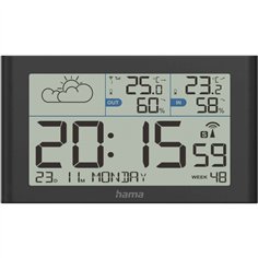 Hama stazione meteo Sylt con sensore est. radioc. nero 222216 2