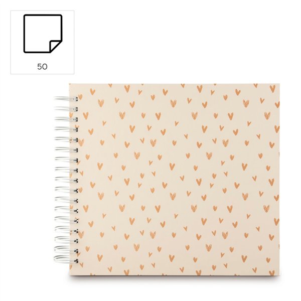 Hama Lovely Spiral beige   28x24 50 pagine bianche           7701