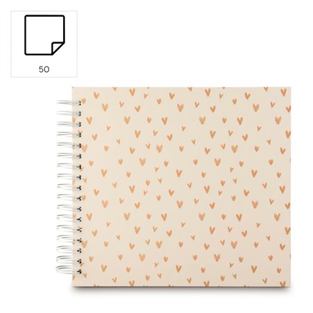 Hama Lovely Spiral beige   28x24 50 pagine bianche           7701