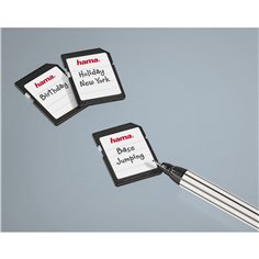 Hama etichette per schede memor. SD/MMC 18 pezzi sw/ws      95916 2