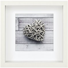 Hama Scala 3D bianco 23x23 Portafoto legno Passepart. 59777