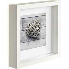 Hama Scala 3D bianco 23x23 Portafoto legno Passepart. 59777 2