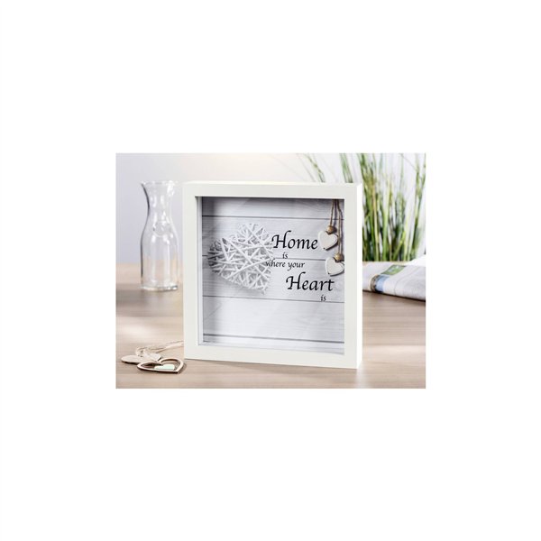 Hama Scala 3D bianco 23x23 Portafoto legno Passepart. 59777