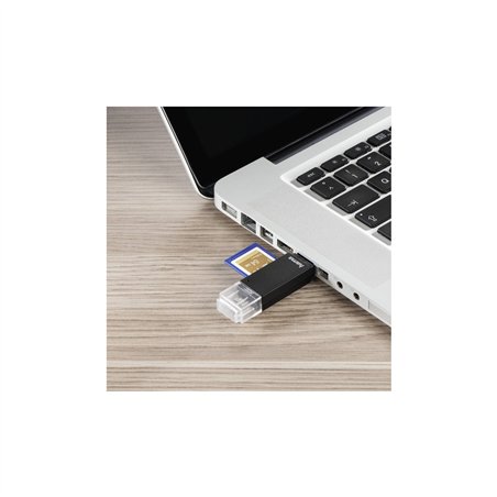 Hama USB 2.0 OTG lettore schede Basic  SD/microSD nero