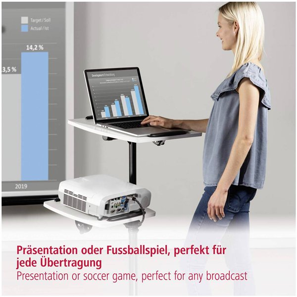 Hama tavolo da beamer con 2 ripiani                   77510