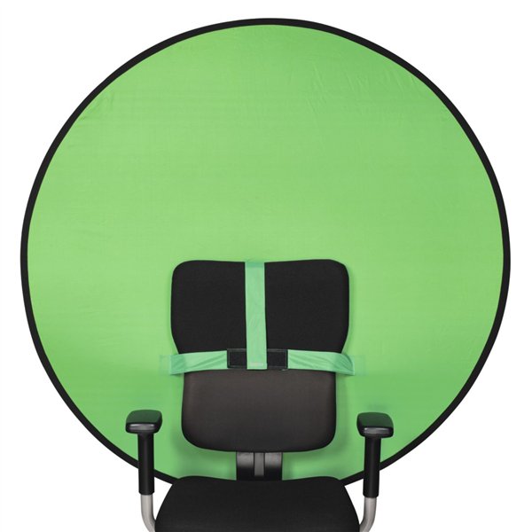 Hama sfondo pieghevole  Chairy verde Ø 130cm