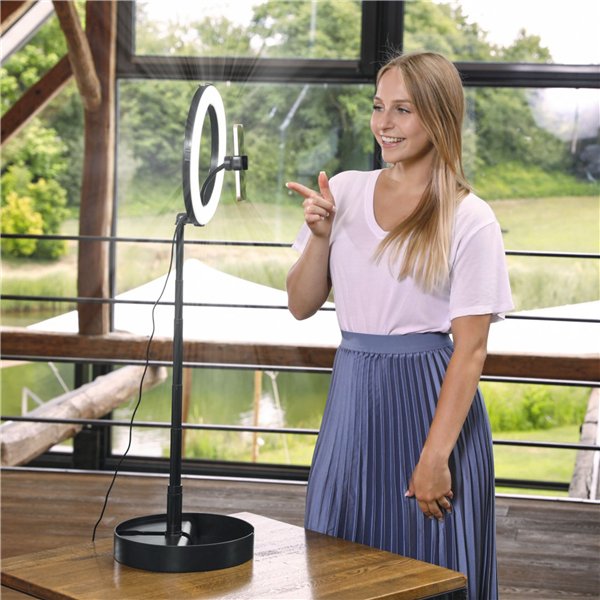 Hama SpotLight FoldUp 102 II luce ad anello LED p. Smartphone